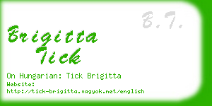 brigitta tick business card